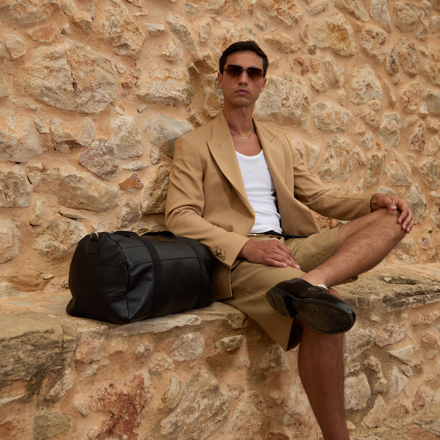 Saint Tropez Holdall in Black