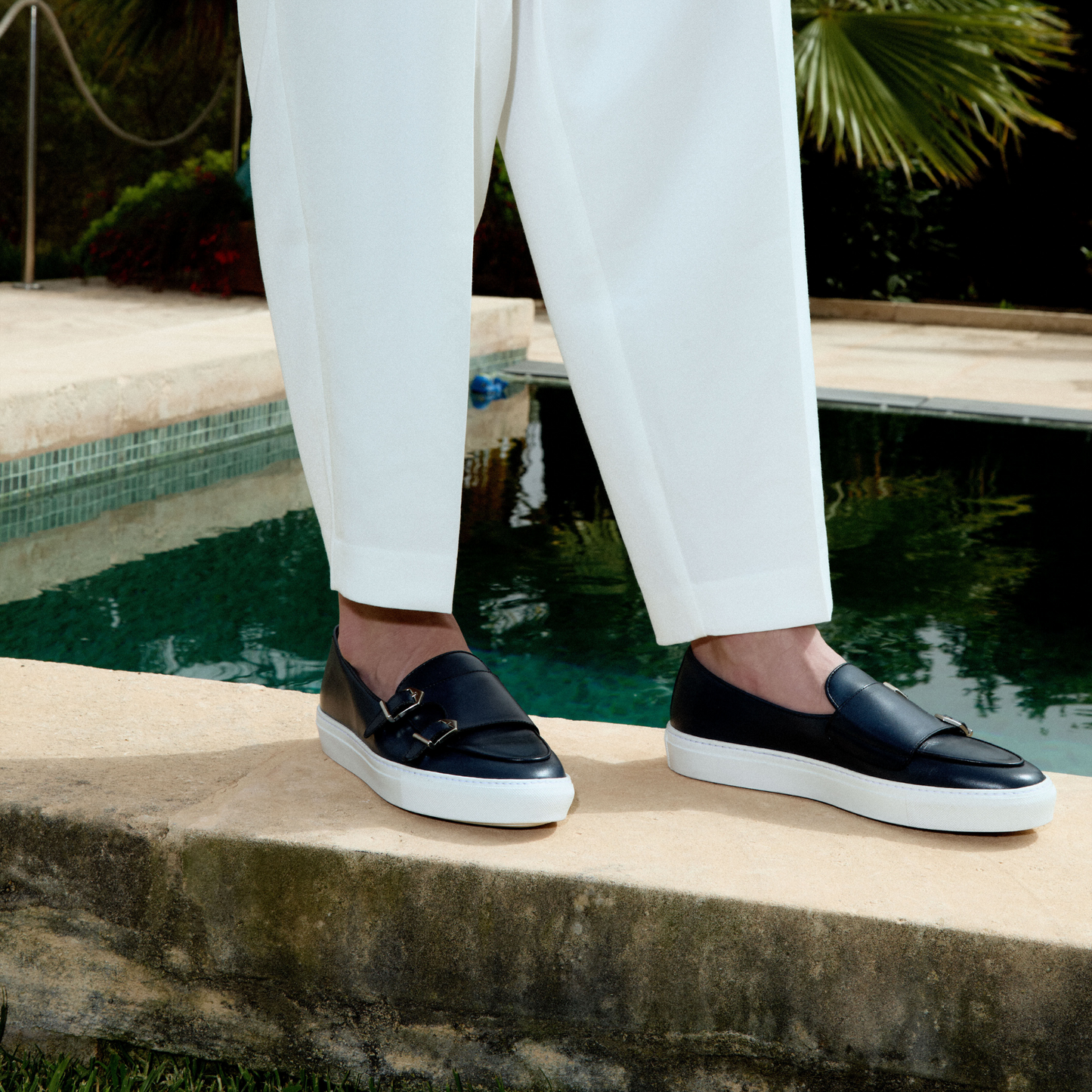 Santorini Sneaker in Navy Suede