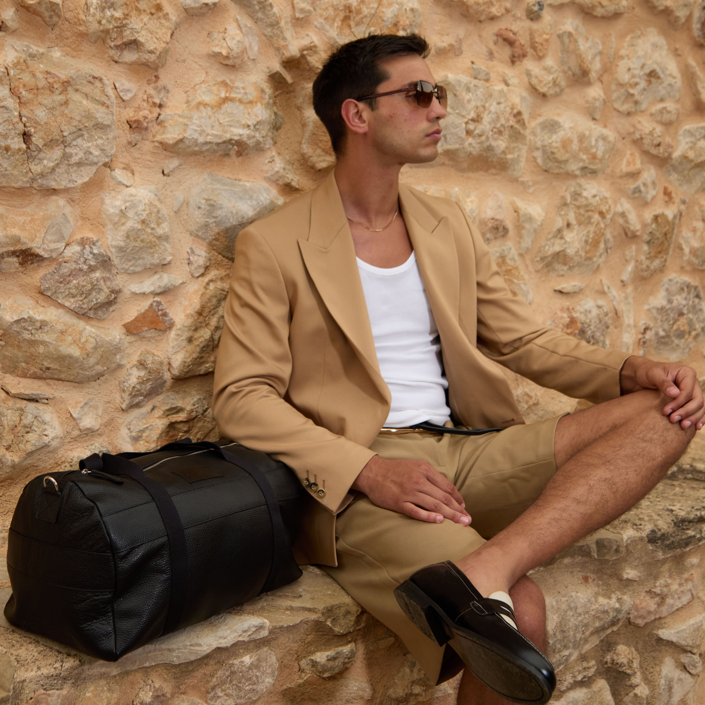 Saint Tropez Holdall in Black