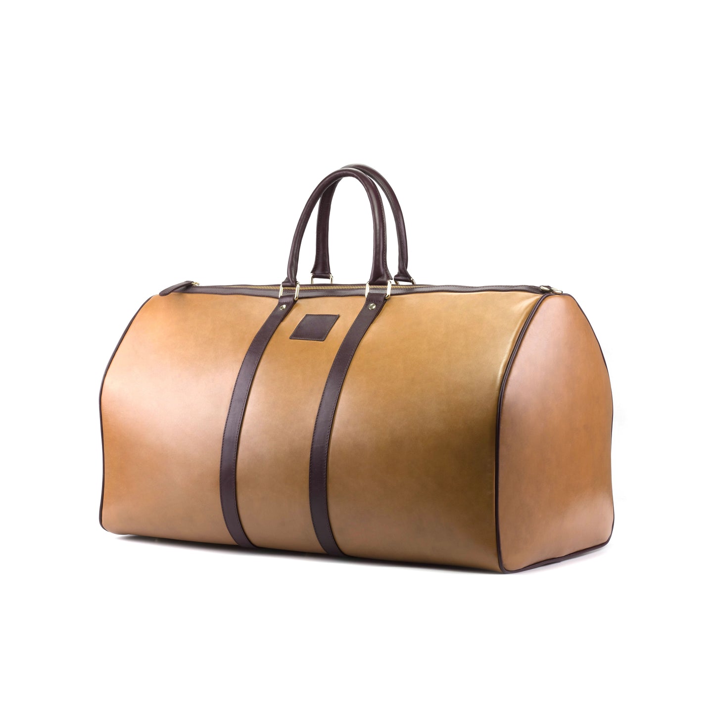 DUFFLE BAG - COGNAC BOX CALF Front Side