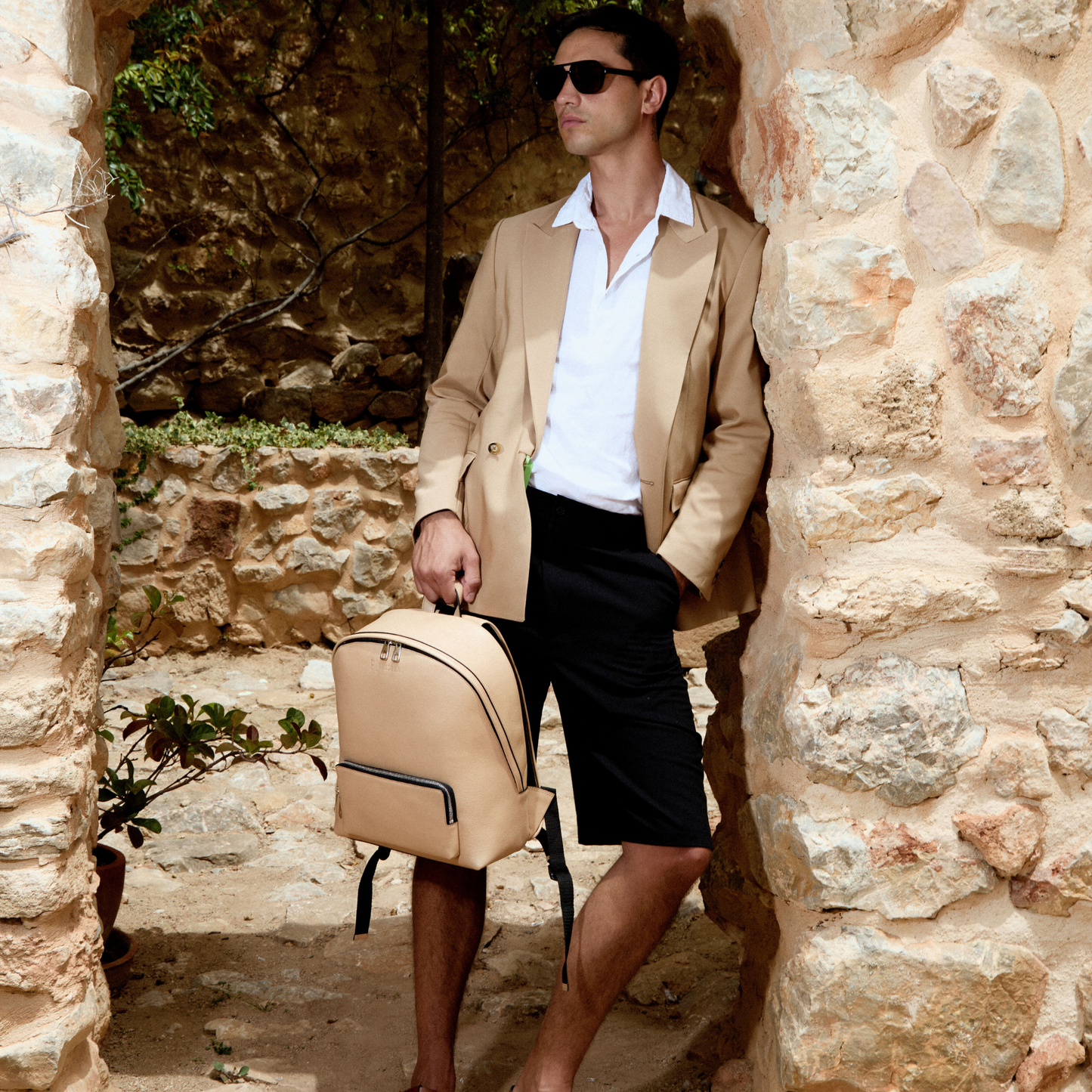 Monaco Backpack Beige